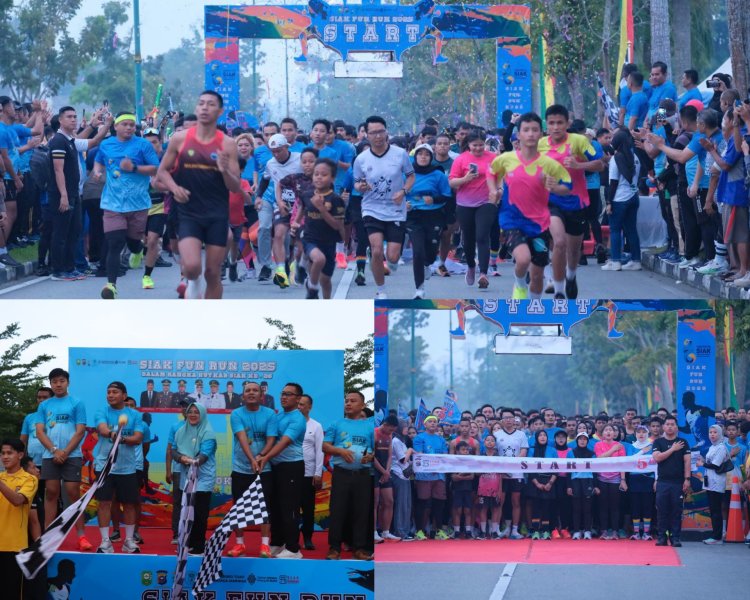 Ribuan Warga Meriahkan Siak Fun Run 2025 5K & 10K Sambut Hari Jadi Siak ke-26