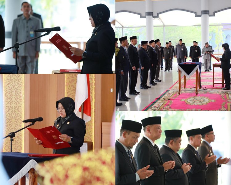 Bupati Siak Lantik Lima Pejabat Baru, Tekankan Loyalitas pada Rakyat