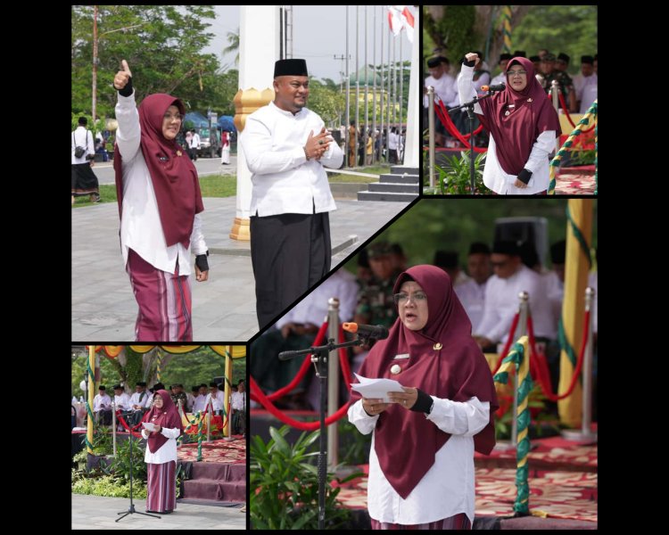 Bupati Siak Afni Zulkifli Sampaikan Pesan Bermakna di Hari Santri 2025