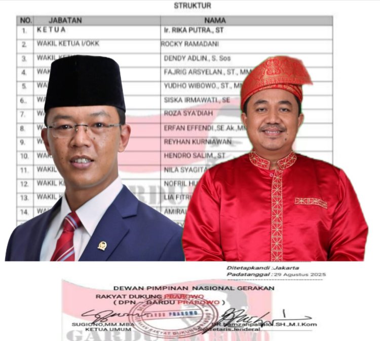Rika Putra Resmi Nahkodai Gardu Prabowo Riau