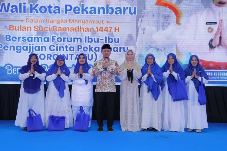Wali Kota Pekanbaru Silaturahmi Forcintaku Sambut Ramadan 1447 H