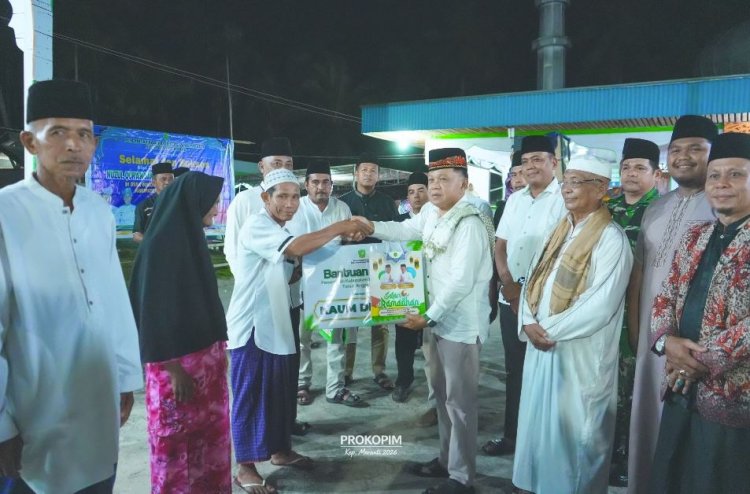 Bupati Asmar Safari Ramadan di Desa Wonosari Rangsang