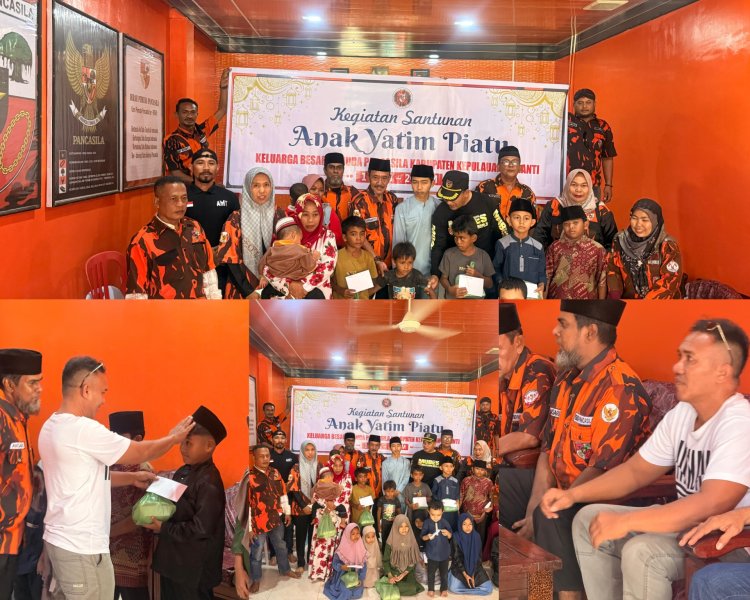 MPC Pemuda Pancasila Meranti Gelar Santunan Yatim dan Bagi Sembako Ramadan 2026