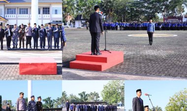 Sekda Meranti Pimpin Upacara Hari Otonomi Daerah ke-30, Tekankan Sinergi Pusat-Daerah