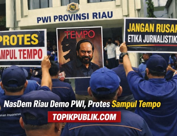 NasDem Riau Demo PWI, Protes Sampul Tempo