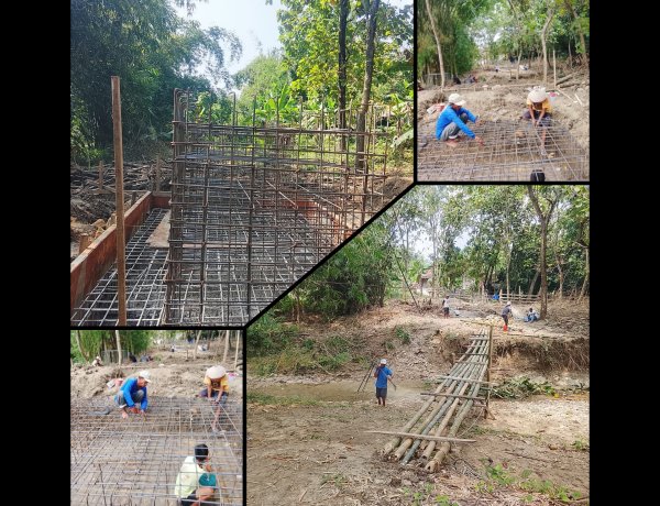 Progres Jembatan Gantung Garuda Boyolali, Konstruksi Besi di Cerme Kian Kokoh