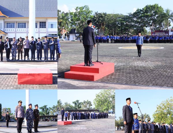 Sekda Meranti Pimpin Upacara Hari Otonomi Daerah ke-30, Tekankan Sinergi Pusat-Daerah