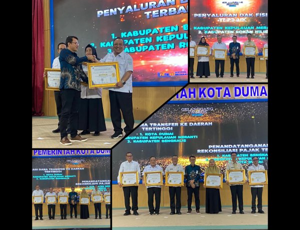 Pemkab Kepulauan Meranti Raih 4 Penghargaan Kemenkeu dari KPPN Dumai