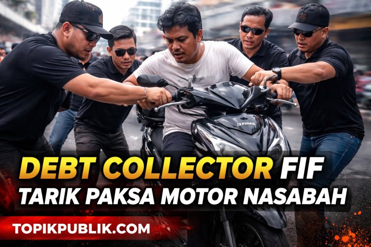 Debt Collector FIF Diduga Langgar Hukum, Motor Honda Genio Nasabah Ditarik Paksa di Makassar