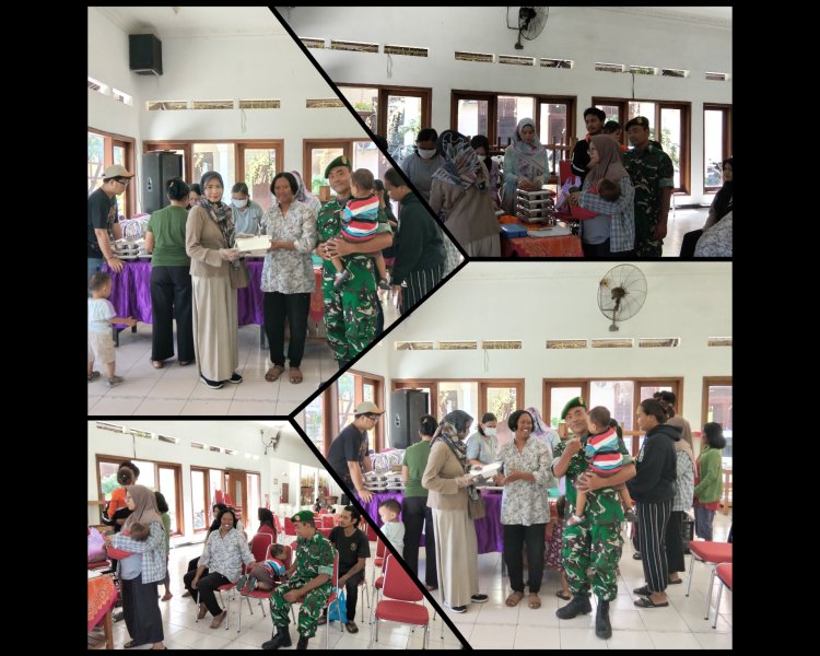 Babinsa Serengan Dampingi Posyandu Balita Surakarta