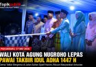 Wako Agung Lepas Pawai Takbir Idul Adha di Pekanbaru
