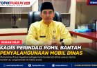 Kadis Perindag Rohil Bantah Penyalahgunaan Mobil Dinas