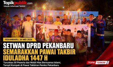 Semarak Takbiran, Setwan DPRD Pekanbaru Hadirkan Mobil Hias