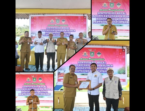 36 UMKM Pantai Indah Selatbaru Bengkalis Resmi Bersertifikat Halal