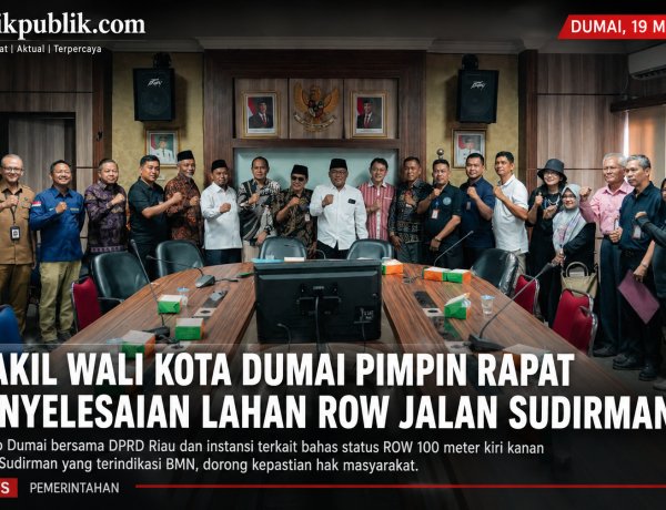 Wawako Dumai Pimpin Penyelesaian Lahan ROW Jalan Sudirman