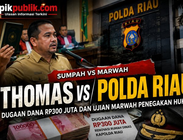 Sumpah Thomas vs Polda Riau: Dugaan Dana Rp300 Juta dan Ujian Marwah Penegakan Hukum