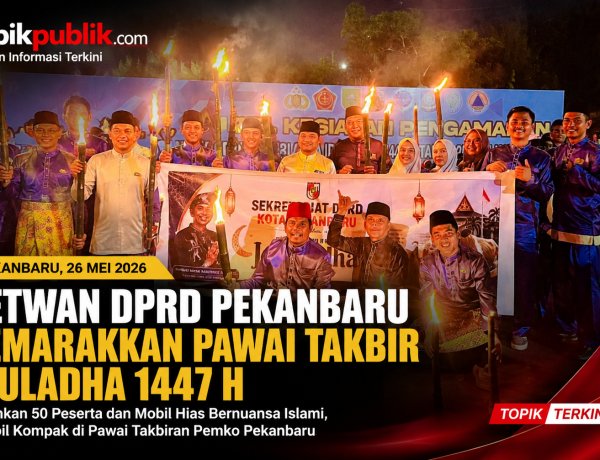 Semarak Takbiran, Setwan DPRD Pekanbaru Hadirkan Mobil Hias