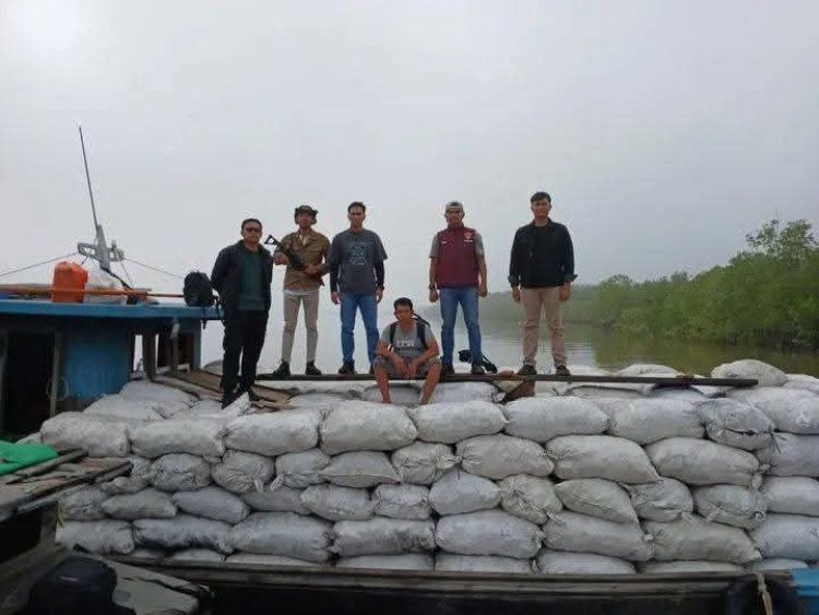 Polda Riau Tangkap Cukong Arang Bakau Ilegal di Meranti