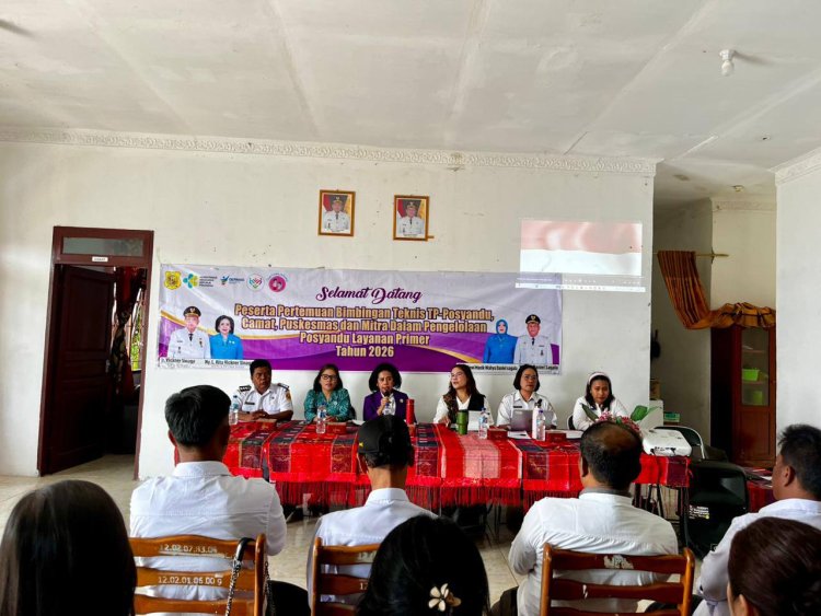 Rita Puspita Vickner Sinaga, Ketua TP Posyandu Dairi, Hadiri Bimtek TP Posyandu Di Kecamatan Silahisabungan