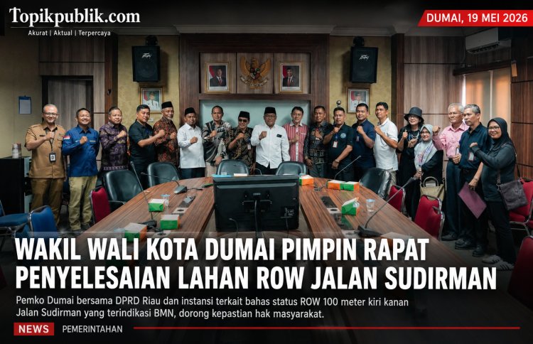 Wawako Dumai Pimpin Penyelesaian Lahan ROW Jalan Sudirman