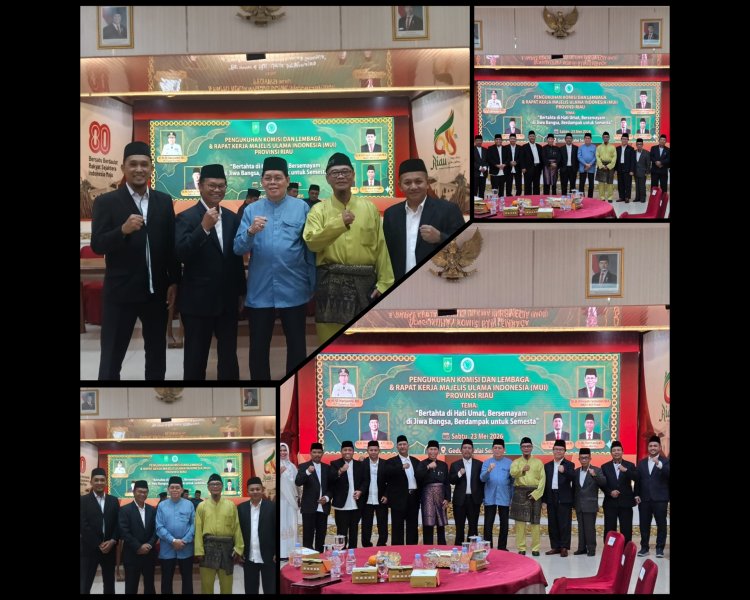 Koko Iskandar, Yana Mulyana dan Asep Ajidin Resmi Perkuat Kepengurusan MUI Riau 2025–2030
