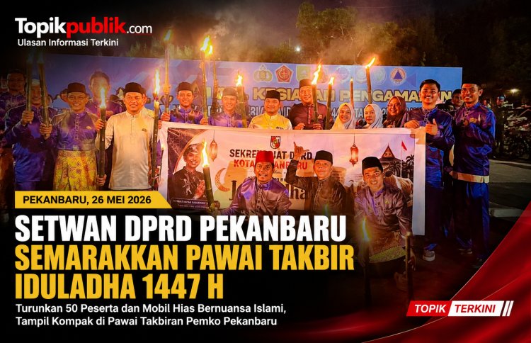 Semarak Takbiran, Setwan DPRD Pekanbaru Hadirkan Mobil Hias