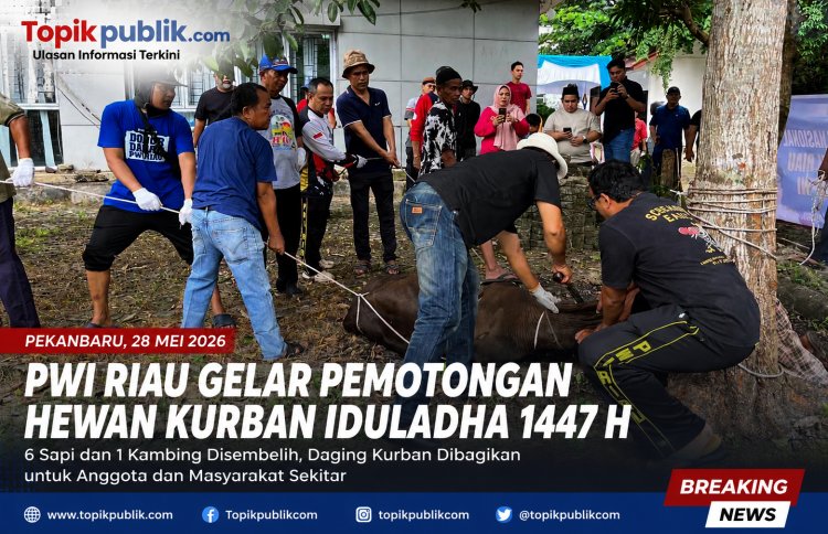 PWI Riau Sembelih 6 Sapi dan 1 Kambing pada Iduladha 1447 H