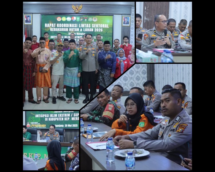 Polres Meranti Siaga Karhutla Hadapi Super El Nino 2026