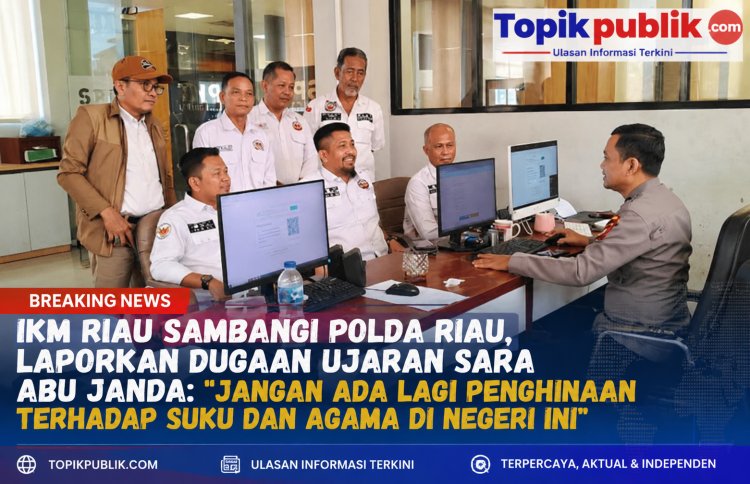 IKM Riau Laporkan Dugaan Ujaran SARA Abu Janda ke Polda Riau, Desak Penegakan Hukum Tegas