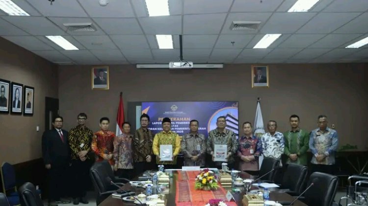 BPK Perwakilan Sumatera Utara, Menyerahkan Opini WTP Yang Ke-12 Ke Pemkab Dairi, Atas Laporan Keuangan Pemerintah Tahun 2025