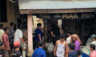 1 Unit Rumah Permanen Milik Marsita Br. Sihombing Di Pegagan Julu IX, Dilalap Si Jago Merah