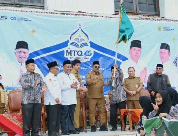 Bupati Dairi Berangkatkan Para Kafilah Dairi, Pada MTQ ke-40 Tingkat Provinsi Sumatera Utara