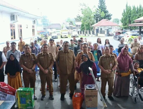 Kemensos RI UPT Sentra Insyaf Medan, Serahkan Bantuan Ke Pemkab Dairi Untuk Penyandang Disabilitas