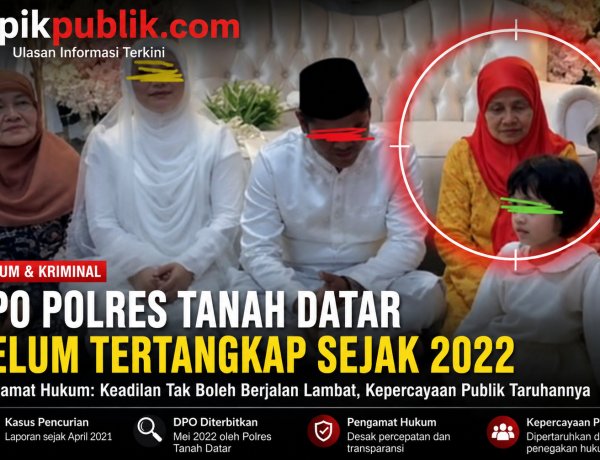 Buron Sejak 2022, DPO Polres Tanah Datar Jadi Sorotan