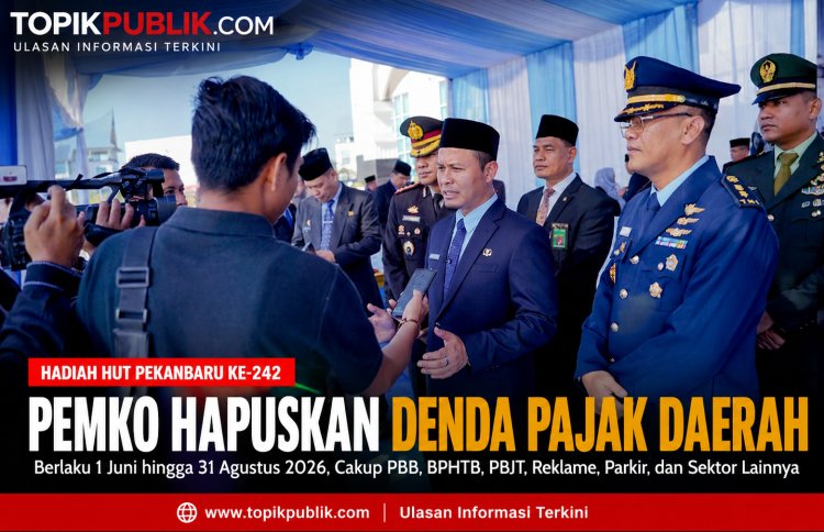 Hadiah HUT Pekanbaru, Agung Nugroho Hapus Denda Pajak Daerah