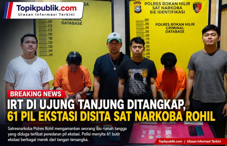 IRT di Ujung Tanjung Ditangkap, Sat Narkoba Rohil Sita 61 Pil Ekstasi