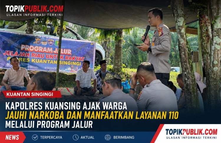 Kapolres Kuansing Ajak Warga Jauhi Narkoba dan Manfaatkan Layanan Polisi 110