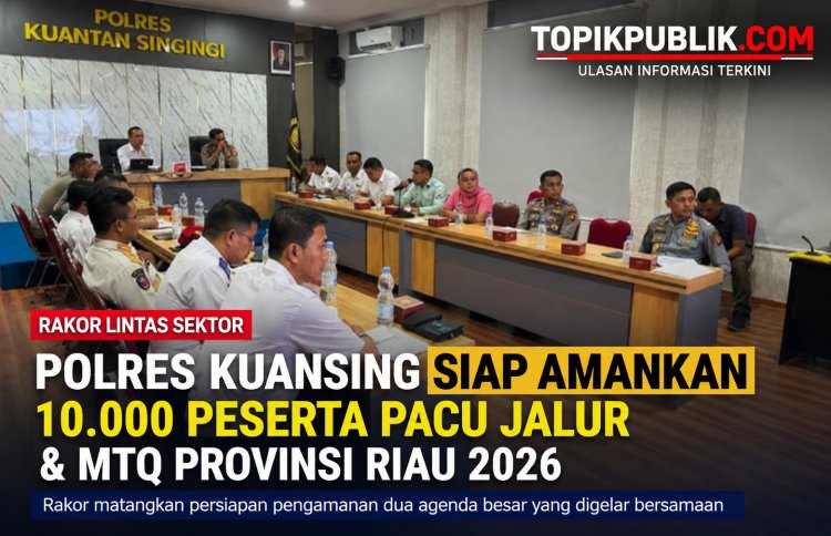 Polres Kuansing Koordinasi Pengamanan Pacu Jalur dan MTQ Riau, 10 Ribu Peserta Diprediksi Hadir