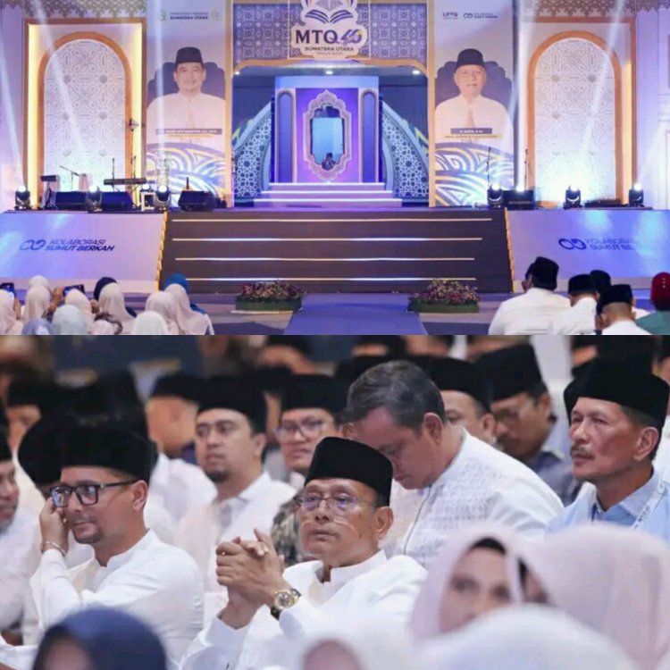 Bupati Dairi Hadiri Pembukaan MTQ ke-40 Tingkat Sumatera Utara