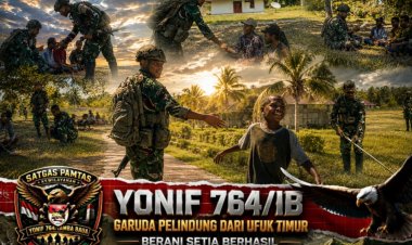 Pos Kokoda Gelar Binter Bersama Warga Kampung Taarof