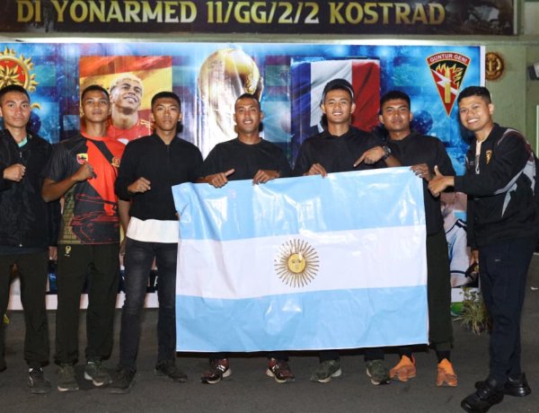 Yonarmed 11 Kostrad Gelar Nobar Final Piala Dunia 2026