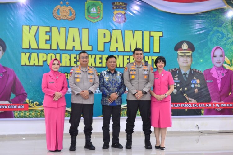 Bupati Asmar Sambut Kapolres Baru Kepulauan Meranti